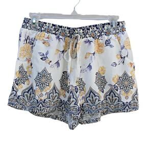 BeBop Women's Lounge Shorts Boho Floral & Paisley Print Size M